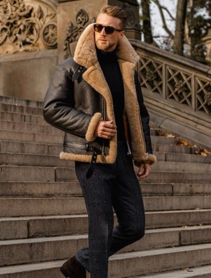 Korrel™ | Warme Leren Jas