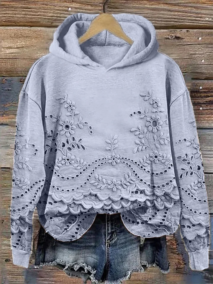 Jeyla™ | Geborduurde Bloemen Hoodie