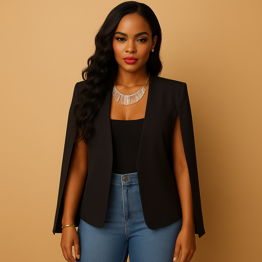 Envira™ | Getailleerde blazer met elegante schouderlijn