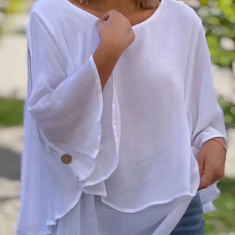 Annissea™ | Gelaagde Top met Elegante Valling