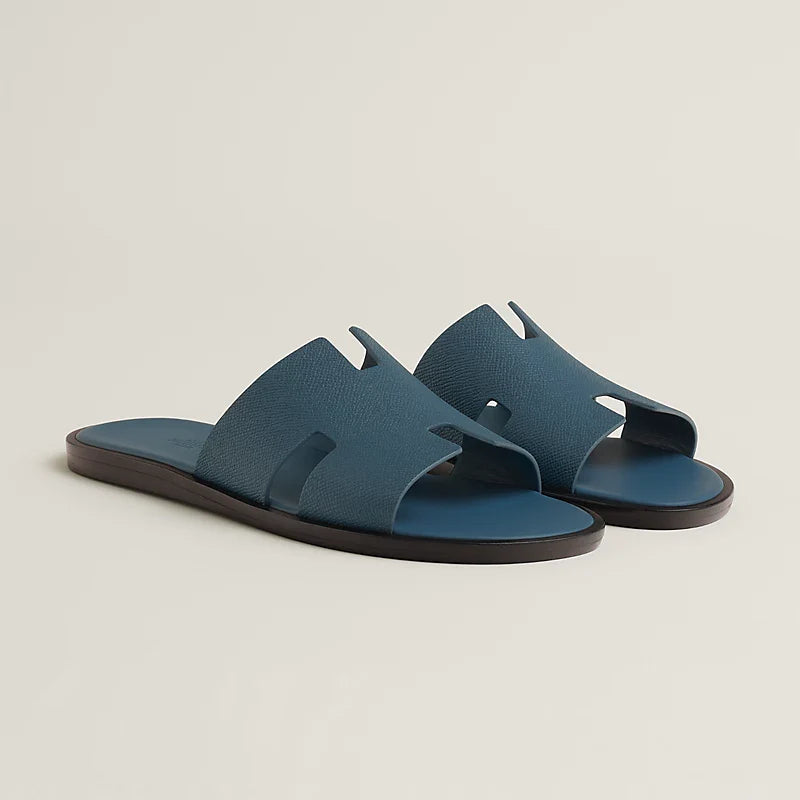 Auri™ | Minimalistische leren slippers met voetbed