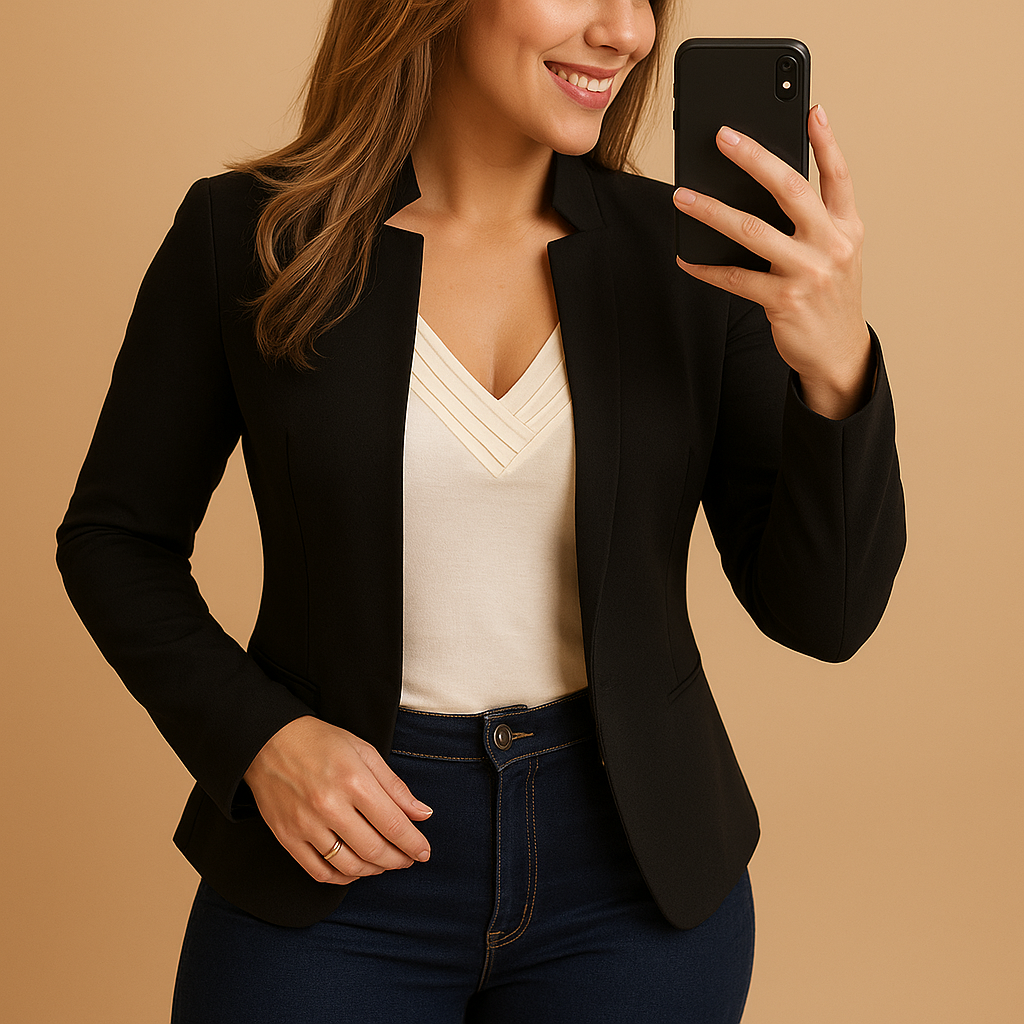 Mavienne™ | Lichtgewicht Blazer met Reverskraag