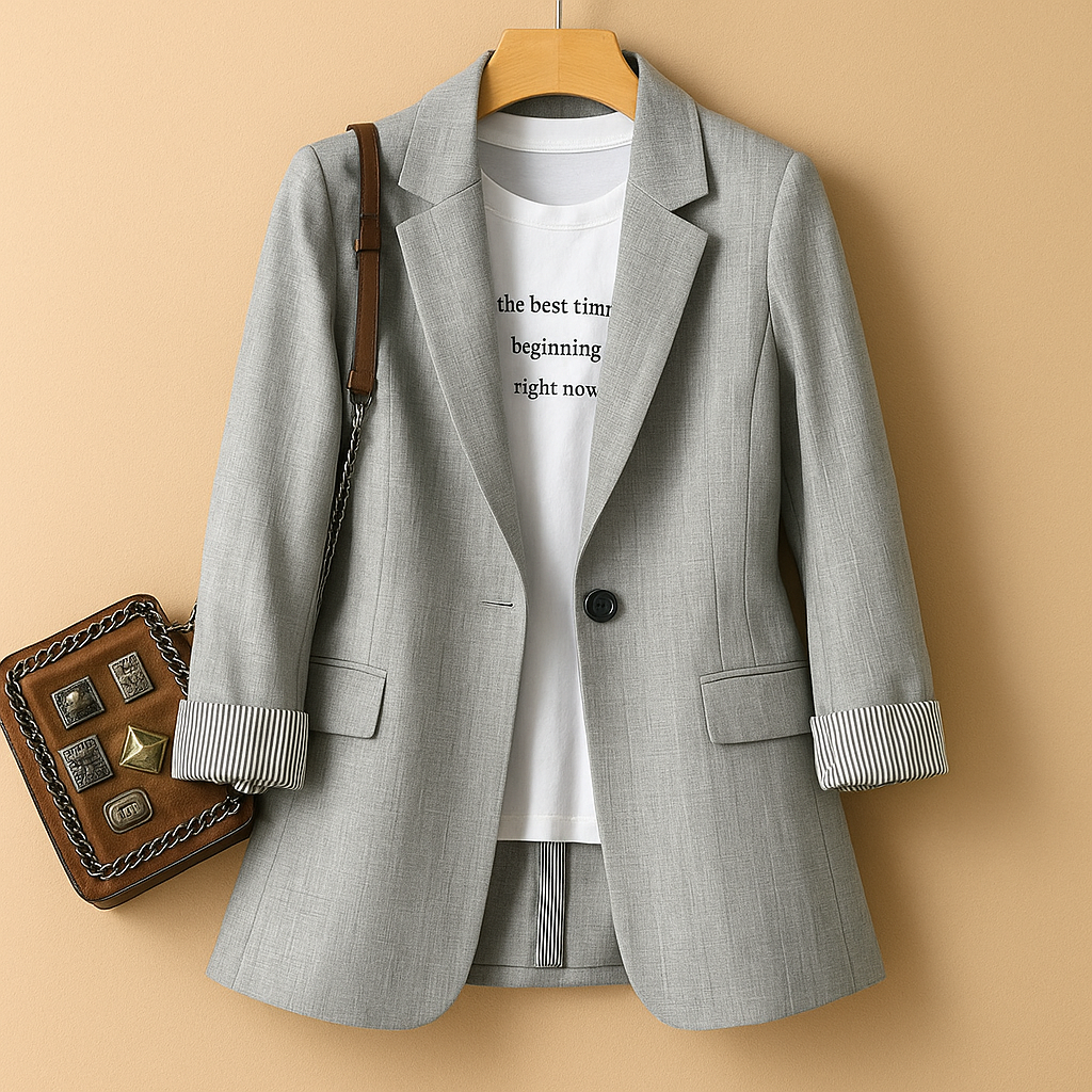 Liorane™ | Lichtgewicht blazer met lange mouwen