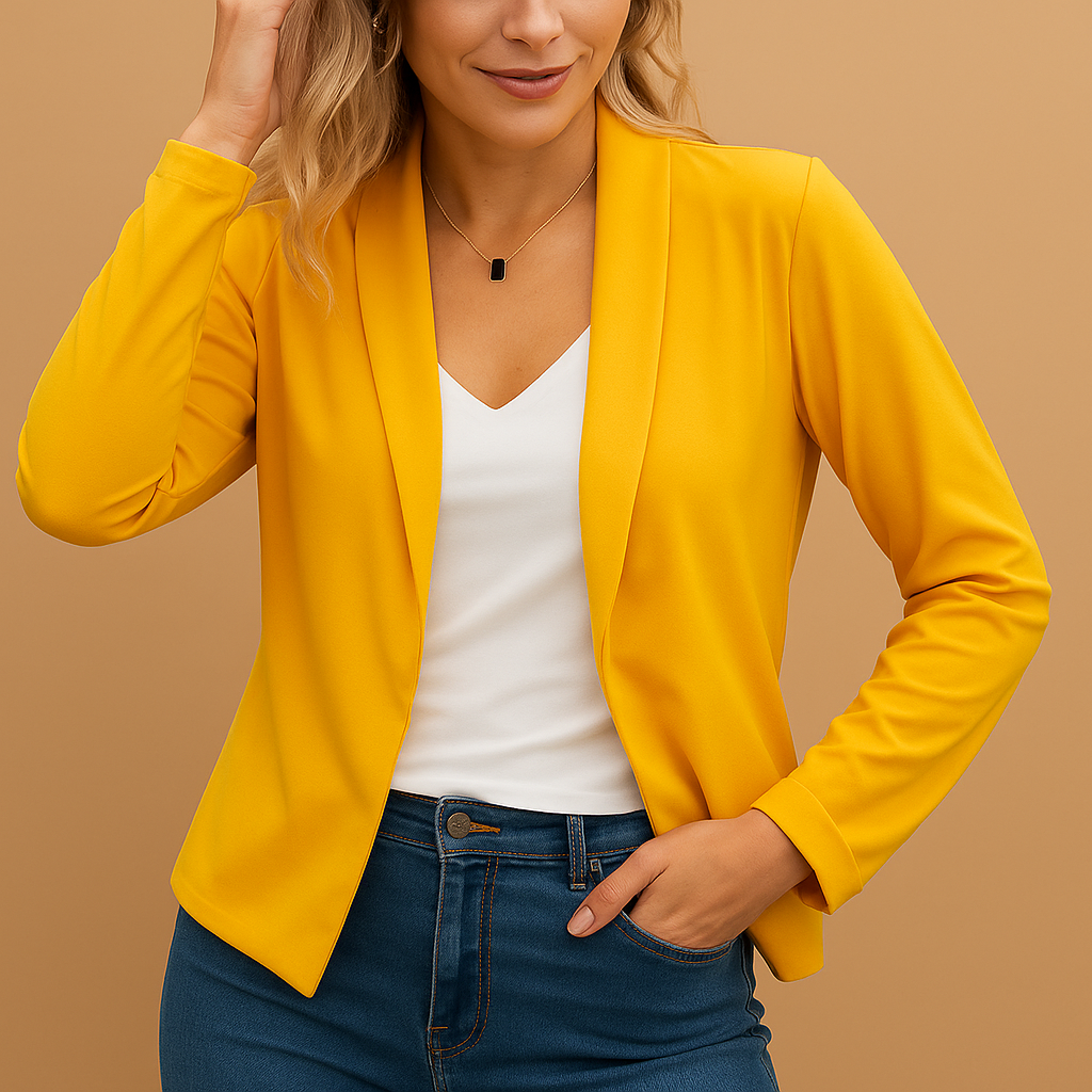 Florielle™ | Open blazer met modern getailleerd ontwerp
