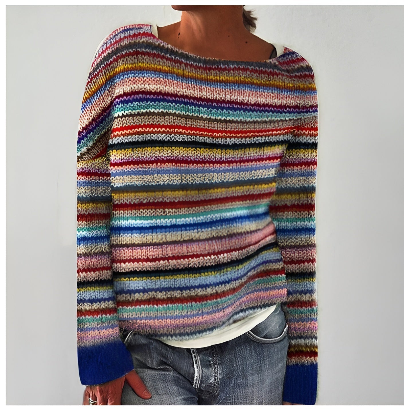 Alida™ | Retroshirt met lange mouwen