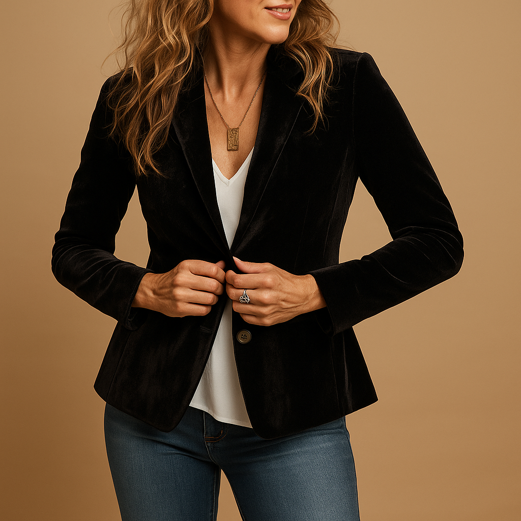 Grevina™ | Slim-fit retro blazer